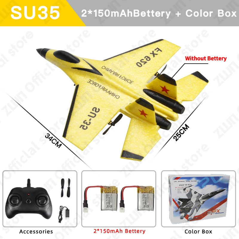 SU35 2.4G With LED Lights Aircraft Remote Control Flying Model - Top Notch Mart