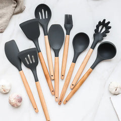 12-Piece Non-Stick Silicone Kitchen Utensil Set