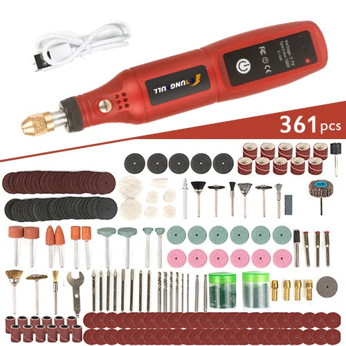 USB Cordless Mini Drill Rotary Tool Woodworking Engraving Pen Dremel Tools Wireless Electric Drill For Jewelry Metal Glass - Top Notch Mart