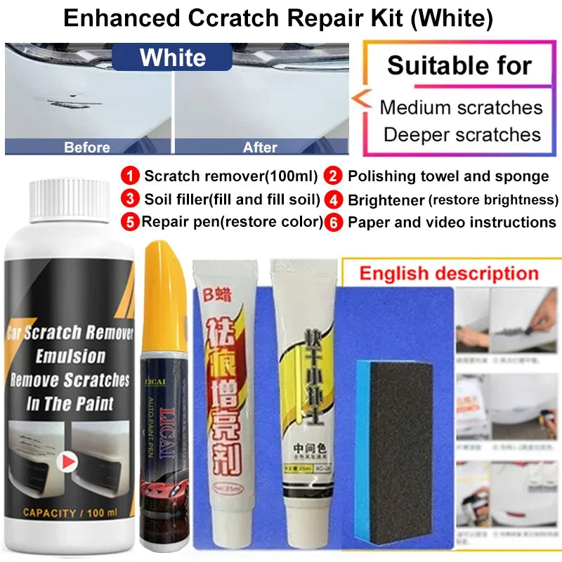 Car Scratch Remover Paint Auto Body Grinding Compound Anti Scratch Wax