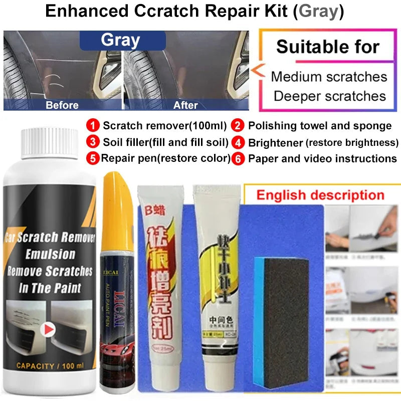 Car Scratch Remover Paint Auto Body Grinding Compound Anti Scratch Wax