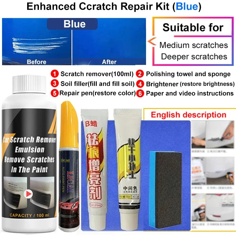 Car Scratch Remover Paint Auto Body Grinding Compound Anti Scratch Wax