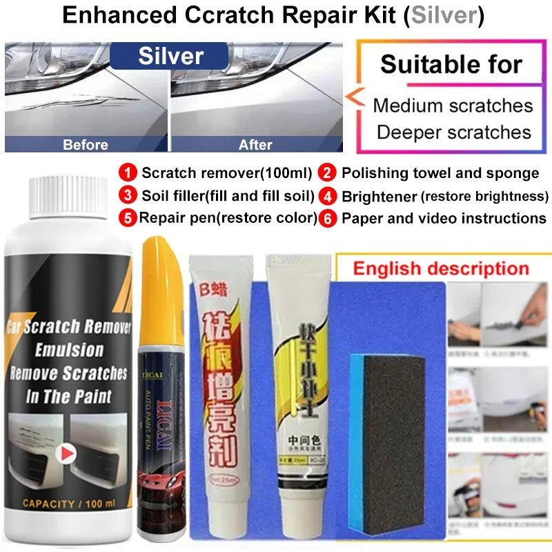 Car Scratch Remover Paint Auto Body Grinding Compound Anti Scratch Wax