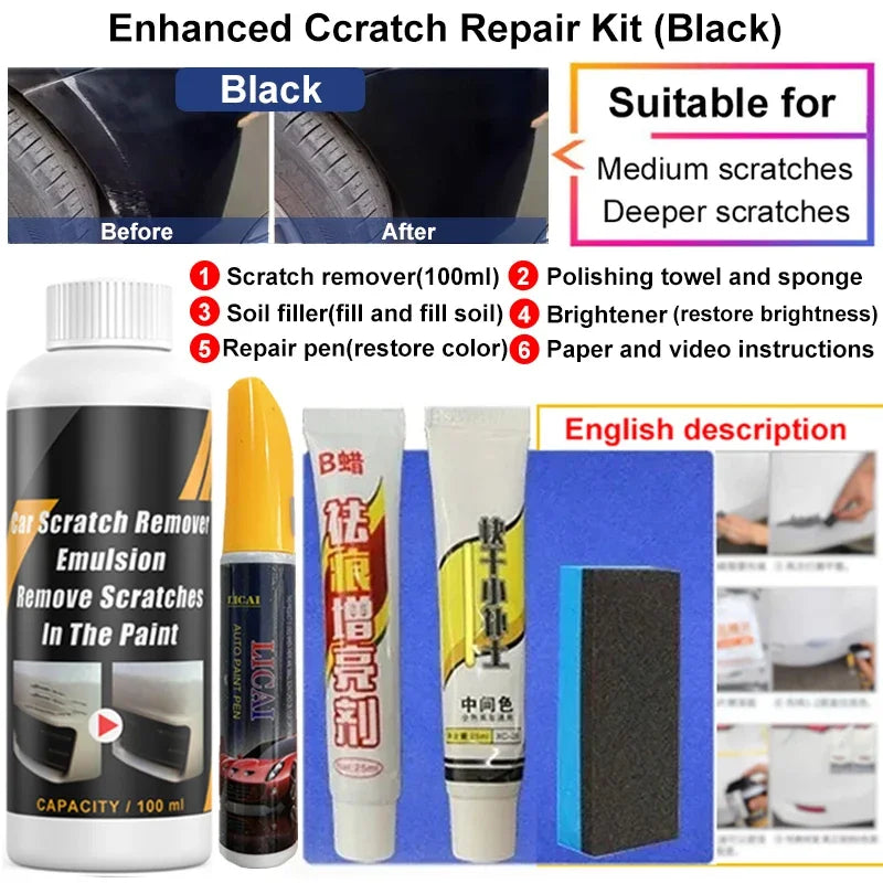 Car Scratch Remover Paint Auto Body Grinding Compound Anti Scratch Wax