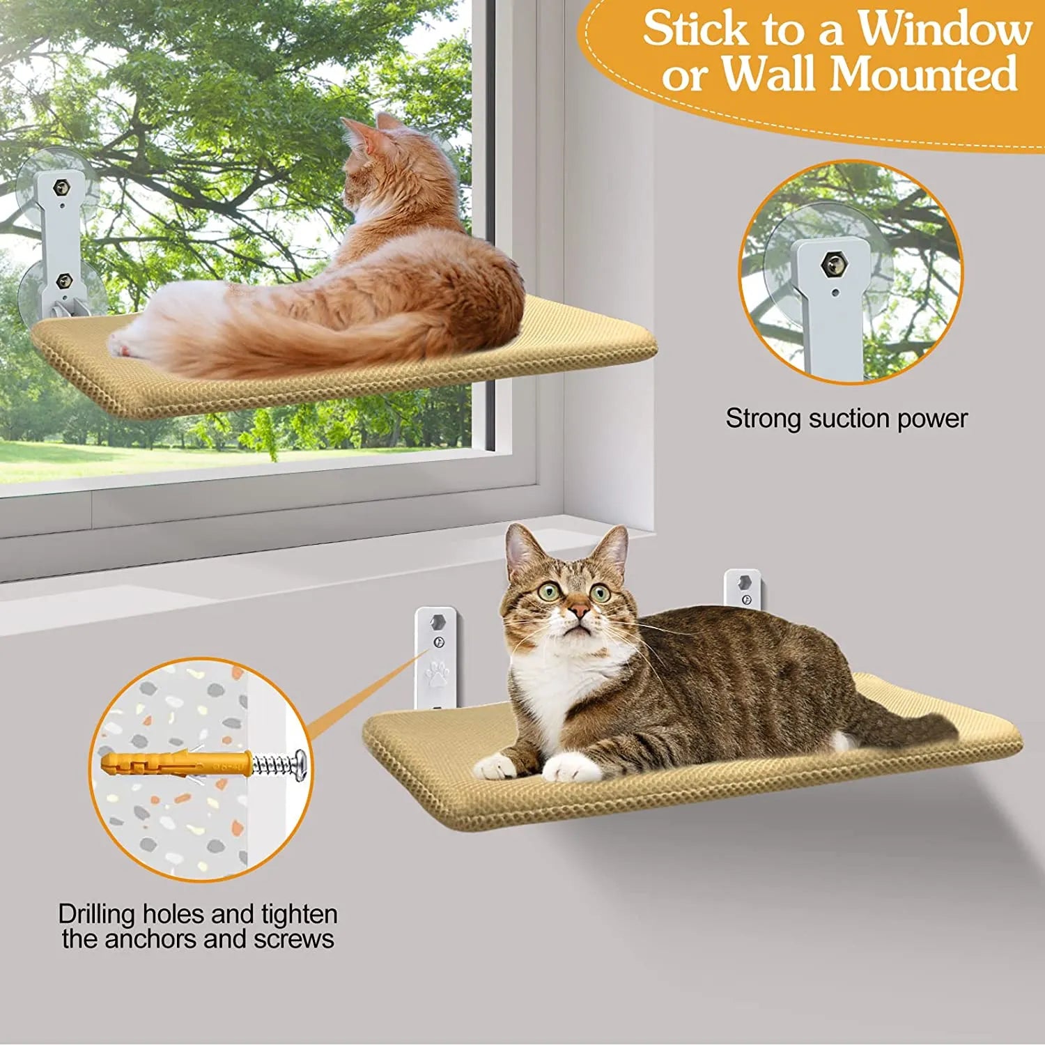 Foldable Cat Window Perch - Top Notch Mart