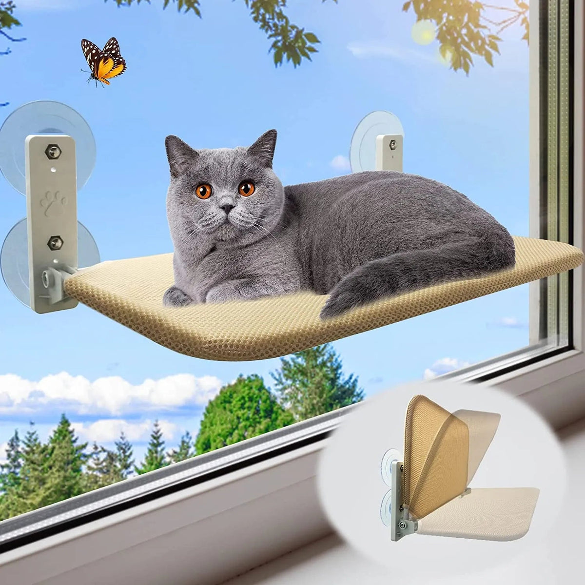 Foldable Cat Window Perch - Top Notch Mart