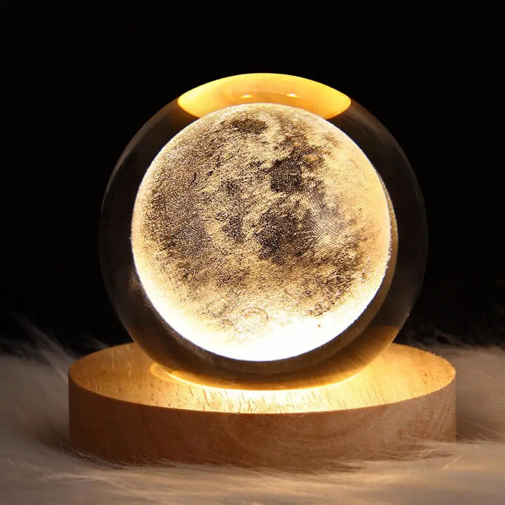 Glowing Crystal Ball Night Light Glowing Planetary Galaxy Projector - Top Notch Mart