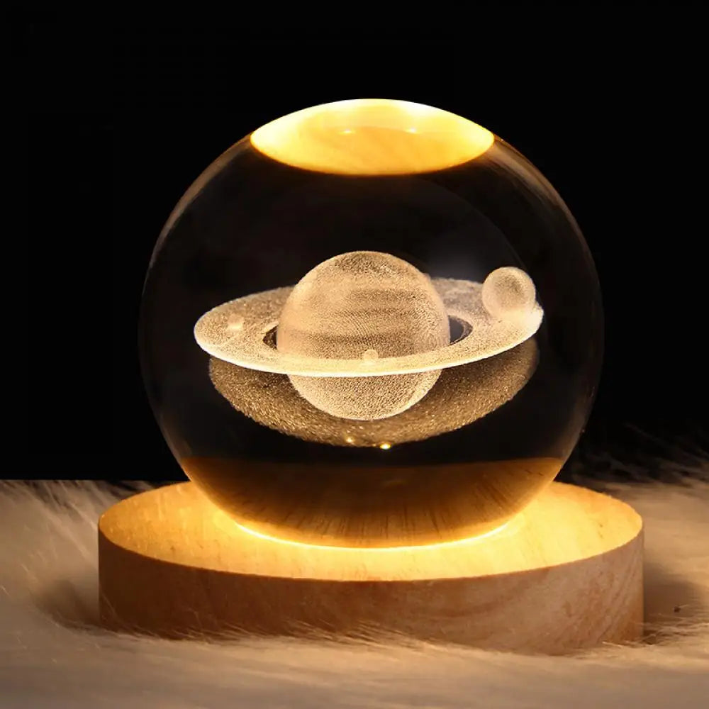 Glowing Crystal Ball Night Light Glowing Planetary Galaxy Projector - Top Notch Mart