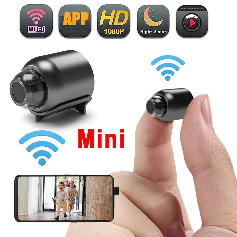 HD Wireless Night Vision Mini Camera Baby Monitor & Indoor Safety Security - Top Notch Mart