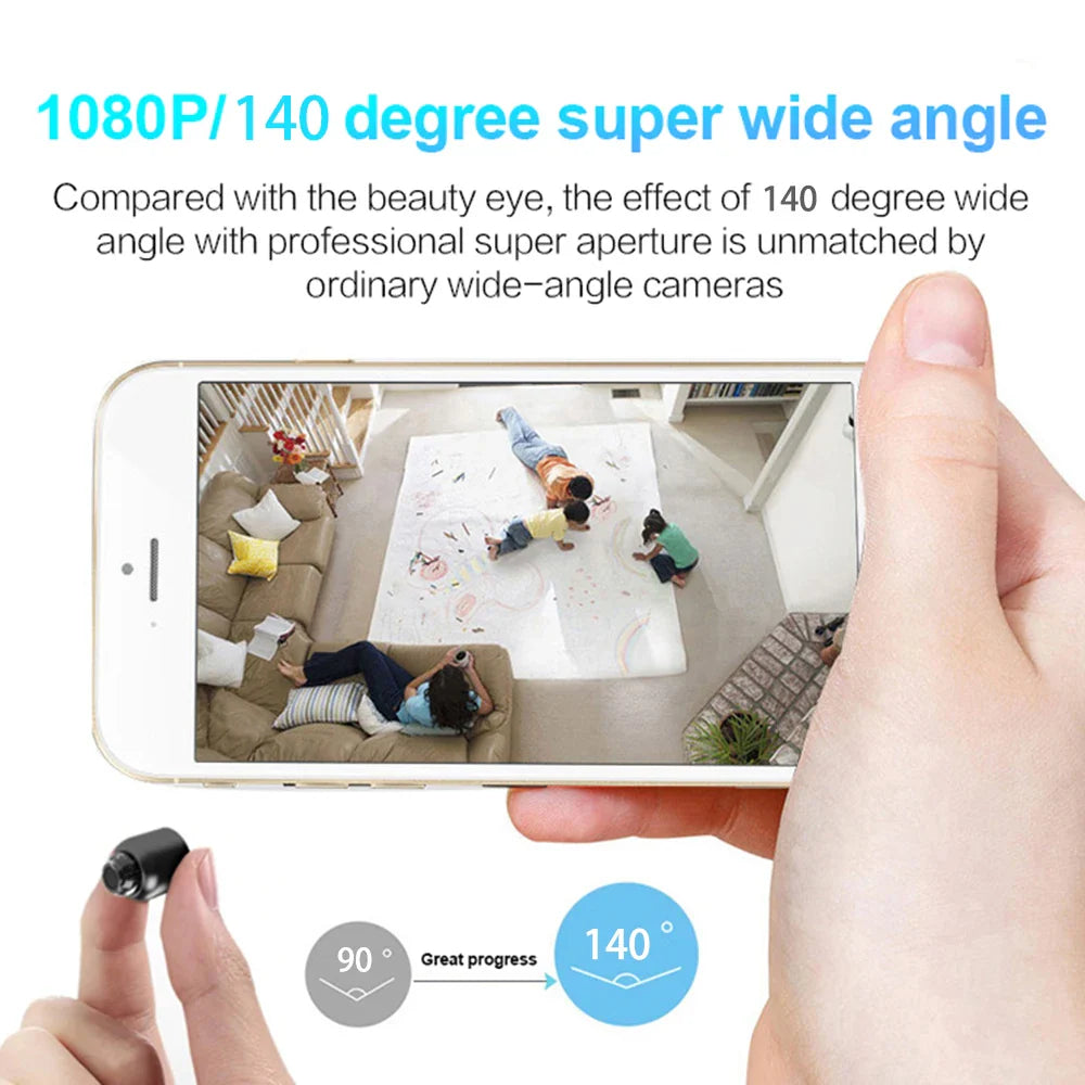 HD Wireless Night Vision Mini Camera Baby Monitor & Indoor Safety Security - Top Notch Mart