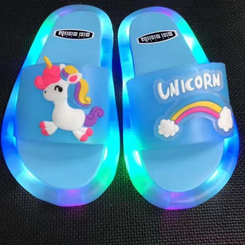 Children‘s Boys & Girls Lighted Slippers Magic Slippers Magic Spark Steps Kids Slippers - Top Notch Mart