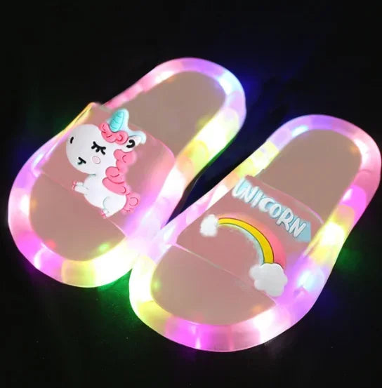 Children‘s Boys & Girls Lighted Slippers Magic Slippers Magic Spark Steps Kids Slippers - Top Notch Mart