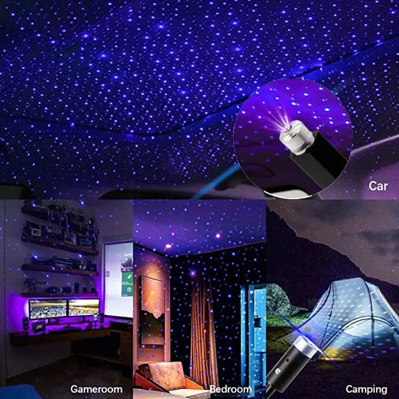 LED USB Car Roof Star Night Light - Top Notch Mart