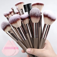 20Pcs Makeup Brush Set Professional Super soft detail Blush highlighter Foundation Concealer Eyeshadow Brush Women Beauty Tool - Top Notch Mart