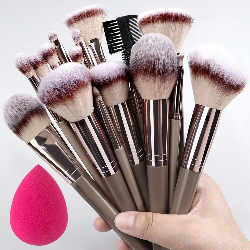 20Pcs Makeup Brush Set Professional Super soft detail Blush highlighter Foundation Concealer Eyeshadow Brush Women Beauty Tool - Top Notch Mart