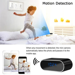 Mini Camera Clock Home Surveillance Monitor Wireless Wifi Control - Top Notch Mart