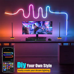 TUYA Neon LED Strip Lights 12-24V 84LEDs/M Silicone Neon Rope Light with Music Sync RGBIC Dreamcolor Chasing Strip Tape for Room - Top Notch Mart