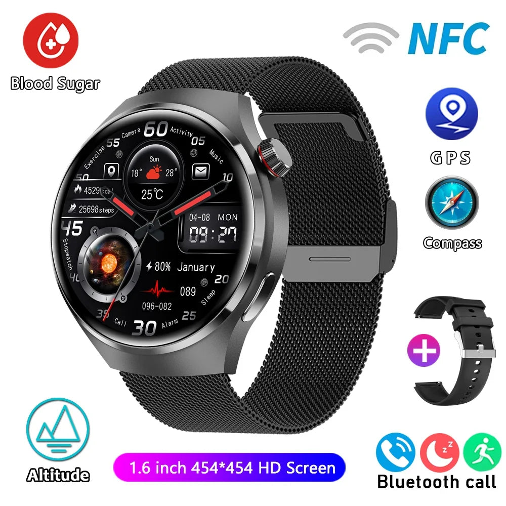 HUAWEI GT4 Pro GPS NFC Smart Watch Men 360*360 AMOLED Screen Heart rate Bluetooth Call IP68 Waterproof Man - Top Notch Mart