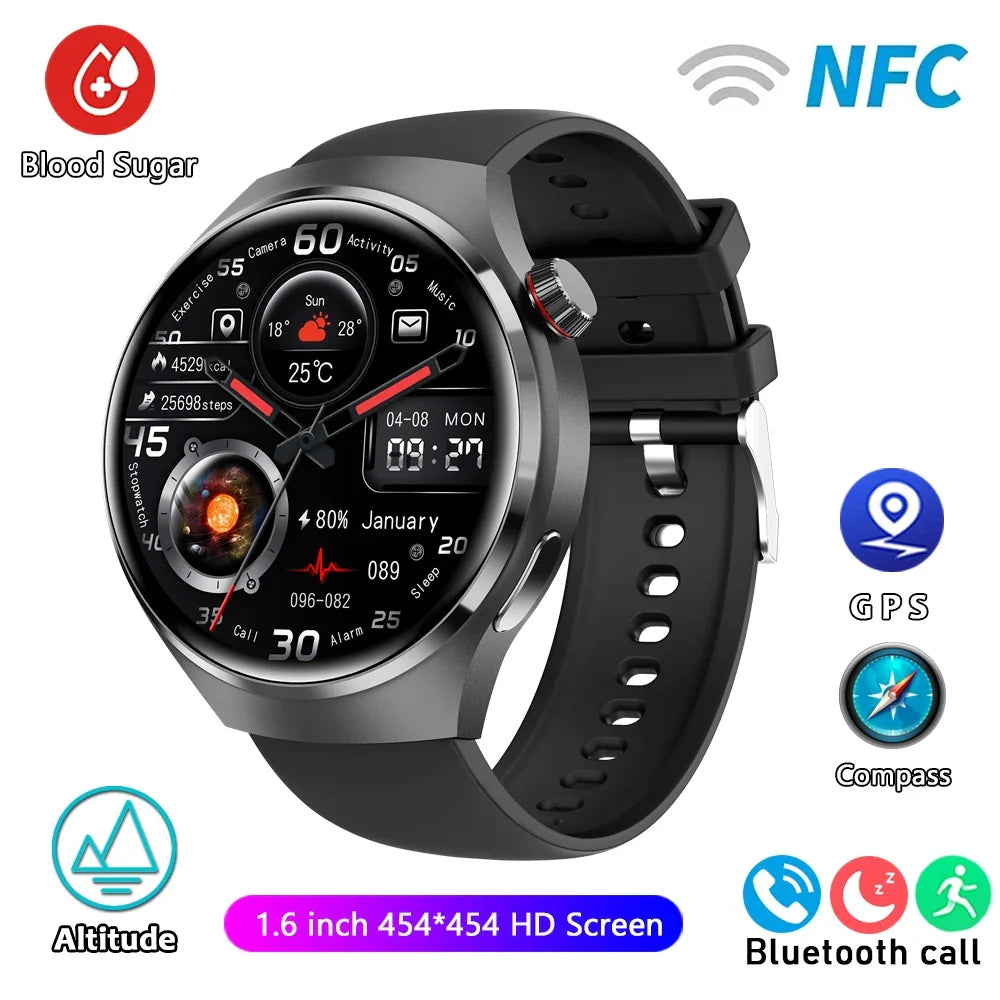 HUAWEI GT4 Pro GPS NFC Smart Watch Men 360*360 AMOLED Screen Heart rate Bluetooth Call IP68 Waterproof Man - Top Notch Mart