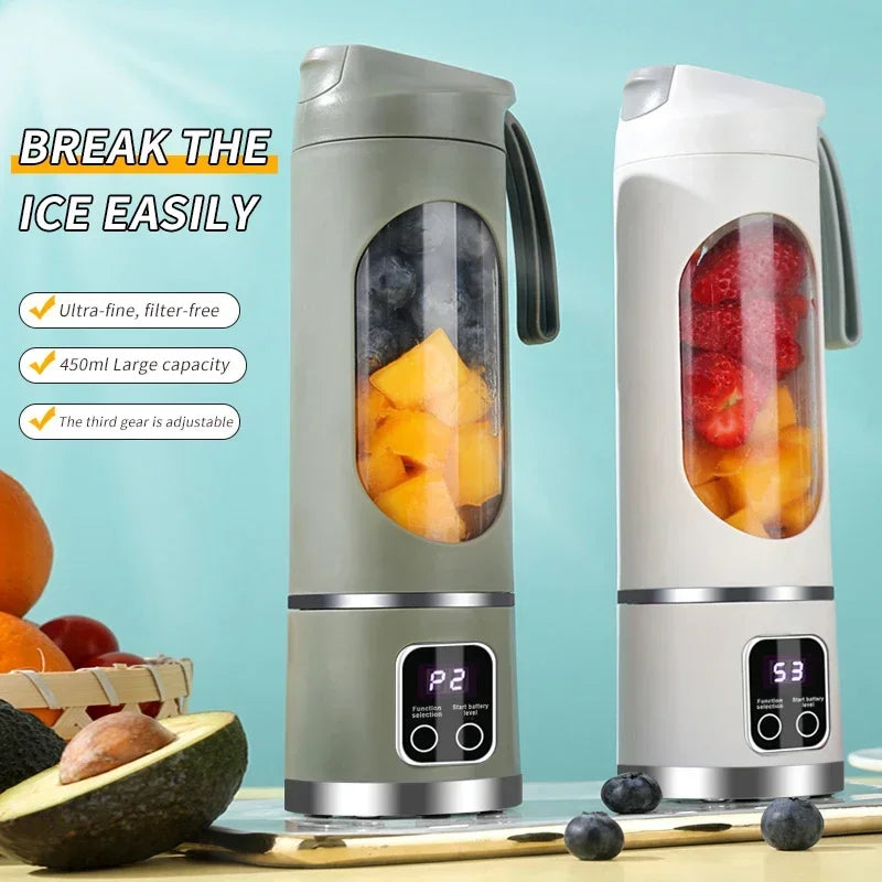 Electric Juicer Mini Portable Blender Fruit Mixers Fruit Extractors Multifunction Juice Maker Machine Blender Smoothies Mixer - Top Notch Mart