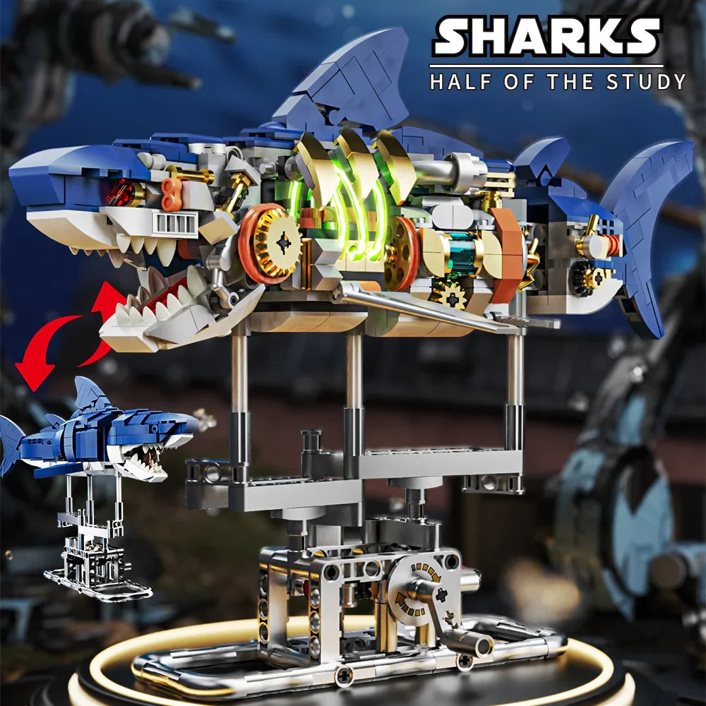 Shark Set Build a set of bricks to build shark marine life - Top Notch Mart