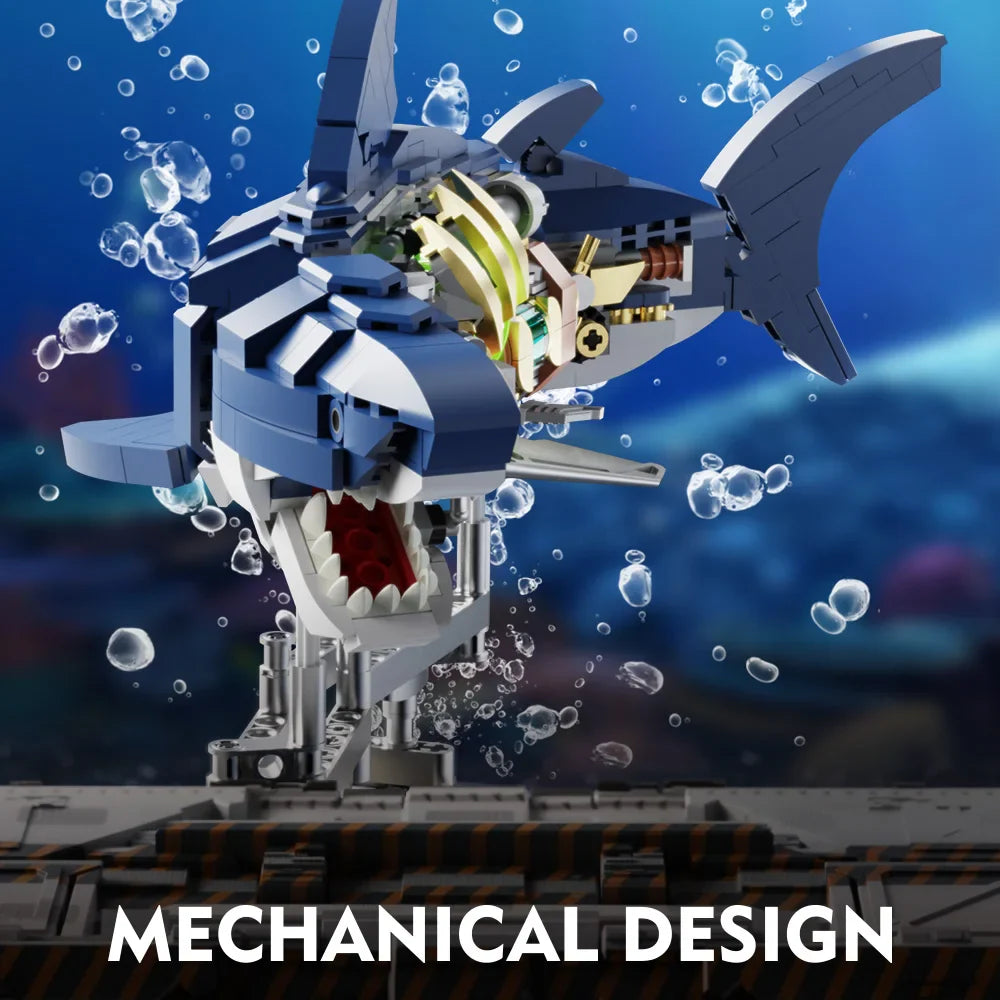 Shark Set Build a set of bricks to build shark marine life - Top Notch Mart