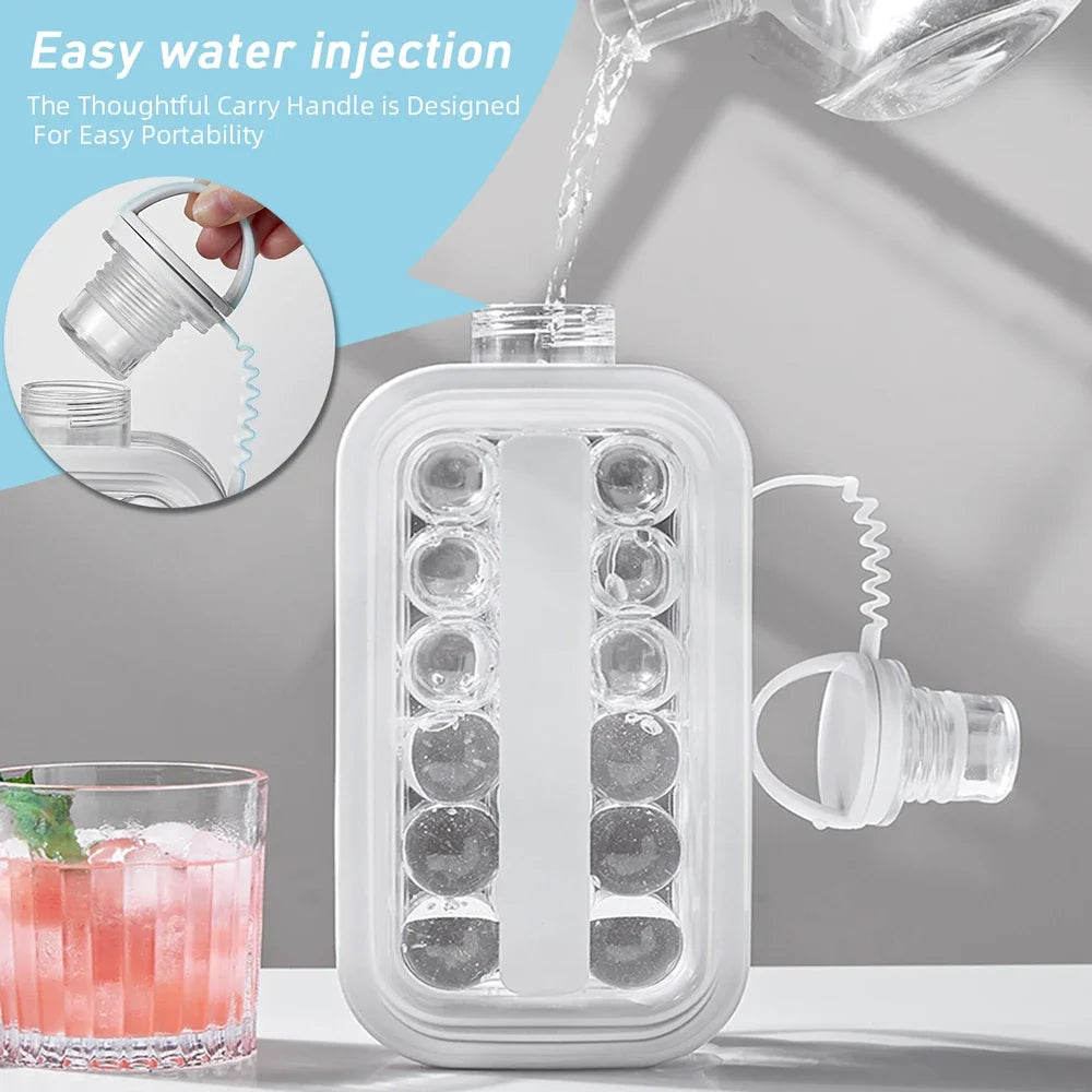 Portable Silicone Ice Ball Maker Kettle Creative Ice Cube Mold Kitchen Bar Gadgets Ice Hockey Lattice Making Tool Kettle - Top Notch Mart