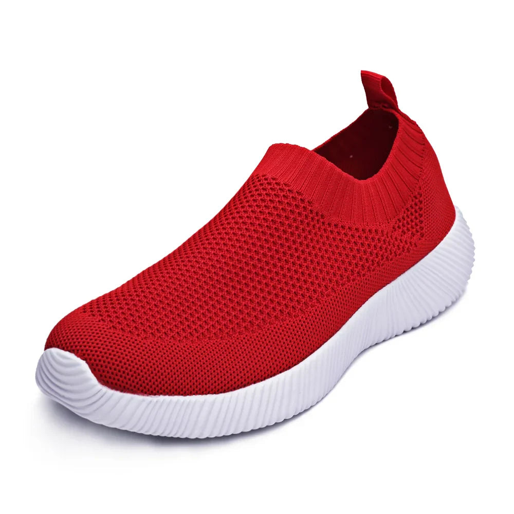 2024 Spring Women's Knitted Sock Sneakers: Casual Breathable Flats for Walking - Top Notch Mart