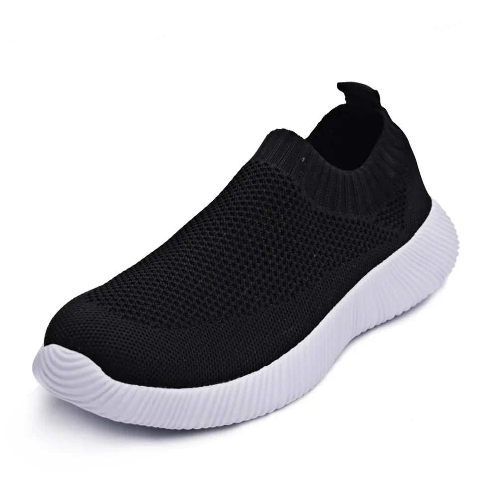 2024 Spring Women's Knitted Sock Sneakers: Casual Breathable Flats for Walking - Top Notch Mart