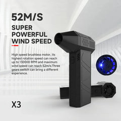 X3 Turbo Jet Fan: Ultimate Blower for Powerful Wind Speeds - Top Notch Mart