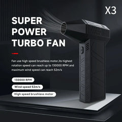 X3 Turbo Jet Fan: Ultimate Blower for Powerful Wind Speeds - Top Notch Mart