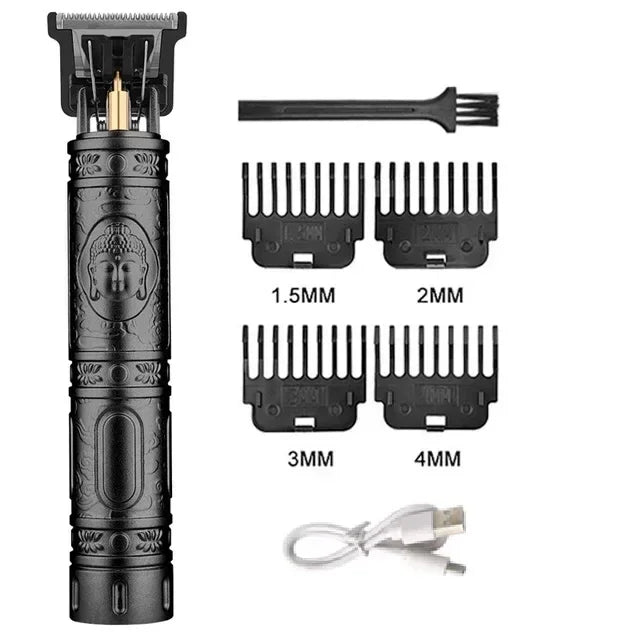 2024 New Vintage T9 Hair Cutting Machine Men's Electric Shaver Rechargeable Hair Trimmer Beard Clipper Barber Hair Cut Hot Sale - Top Notch Mart