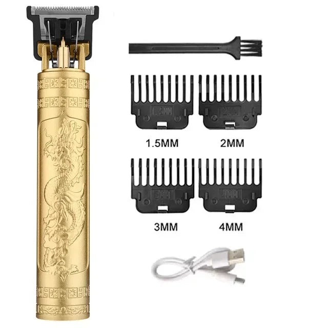 2024 New Vintage T9 Hair Cutting Machine Men's Electric Shaver Rechargeable Hair Trimmer Beard Clipper Barber Hair Cut Hot Sale - Top Notch Mart